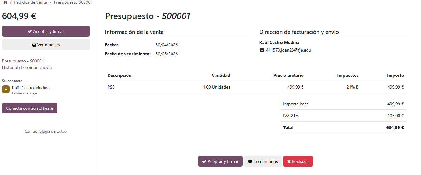 Captura Ventas
